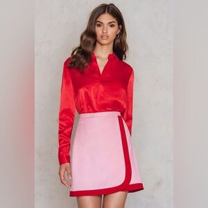 NA-KD Wrapped Mini Skirt